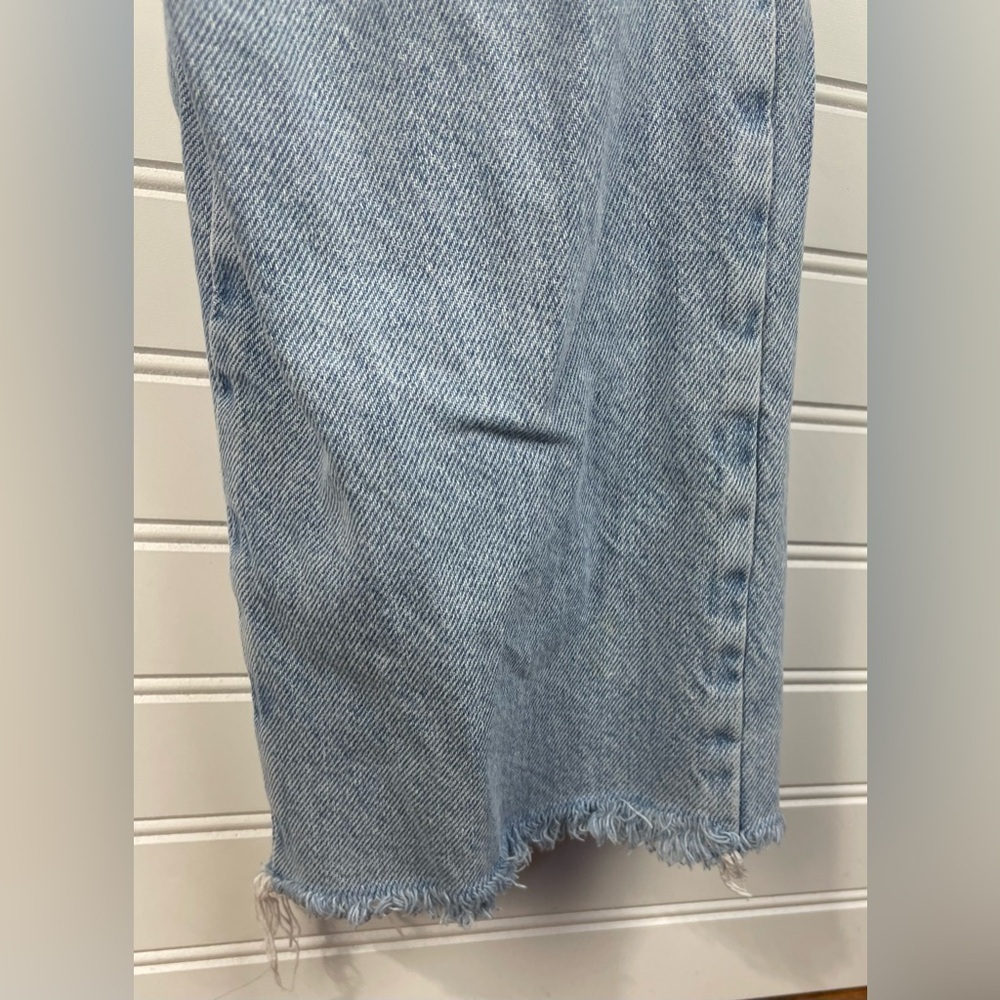 Zara Light Wash Casual Frayed Hem Jeans Size 2 Women’s EUC - Picture 7 of 10